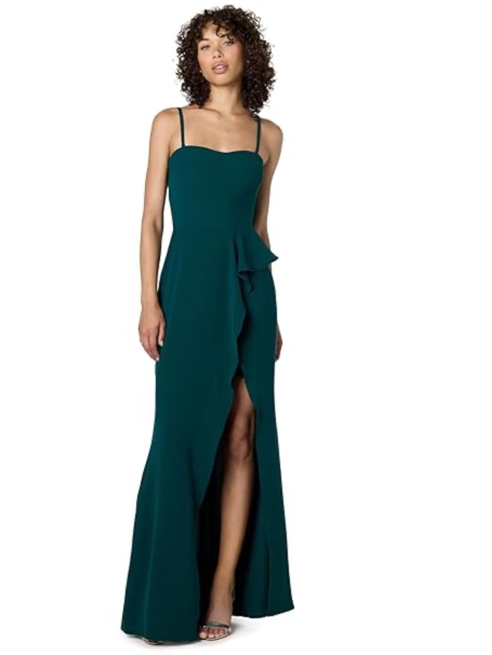 Dress The Population Naomi Gown In Forest Green Size Small